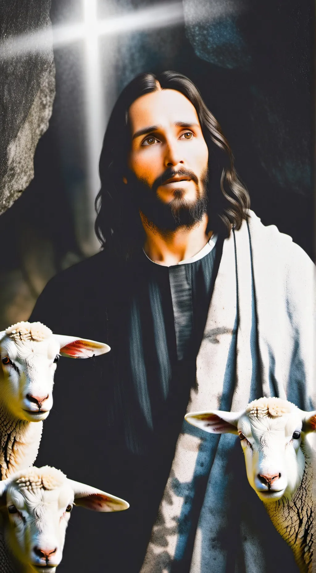 ai character: Jesus Christ background