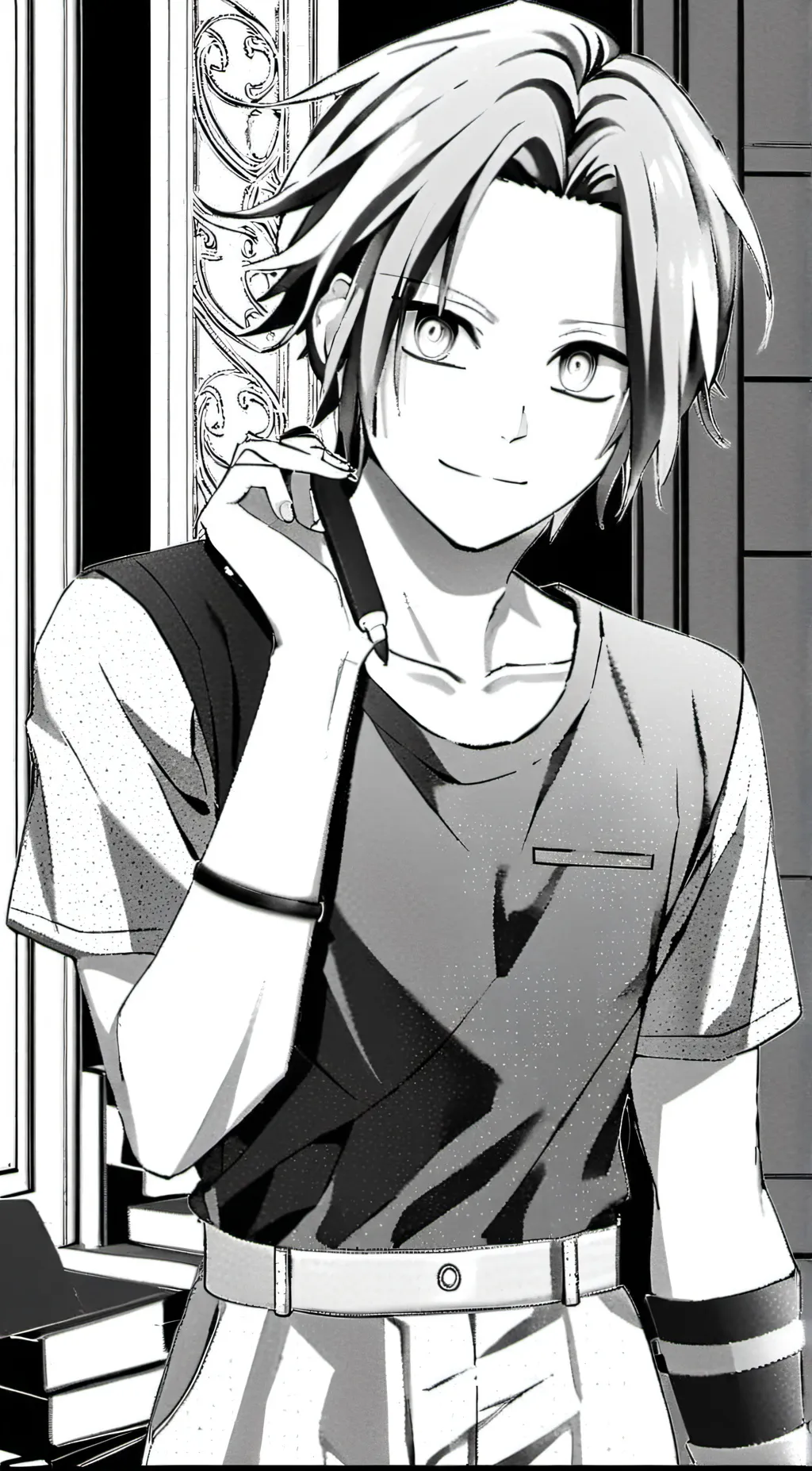 ai character: smexy denki  background