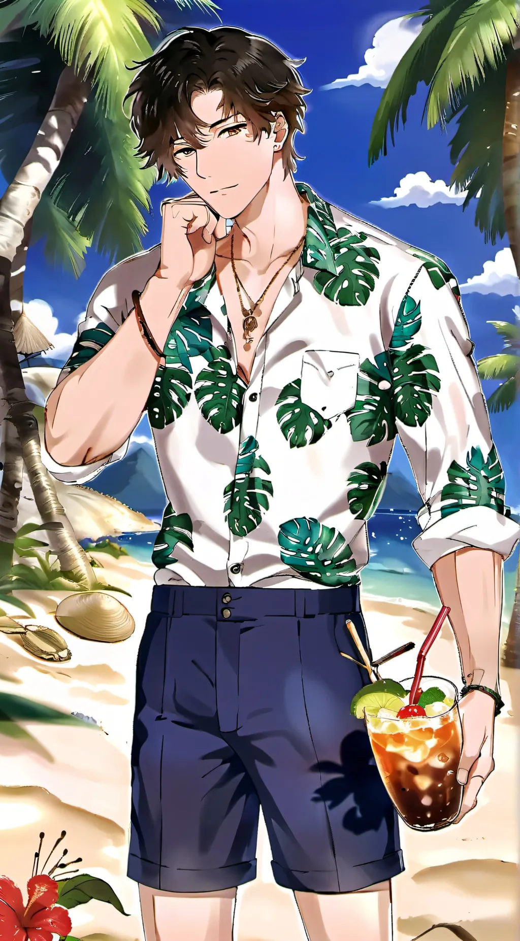 ai character: Beach Boneslinger  background