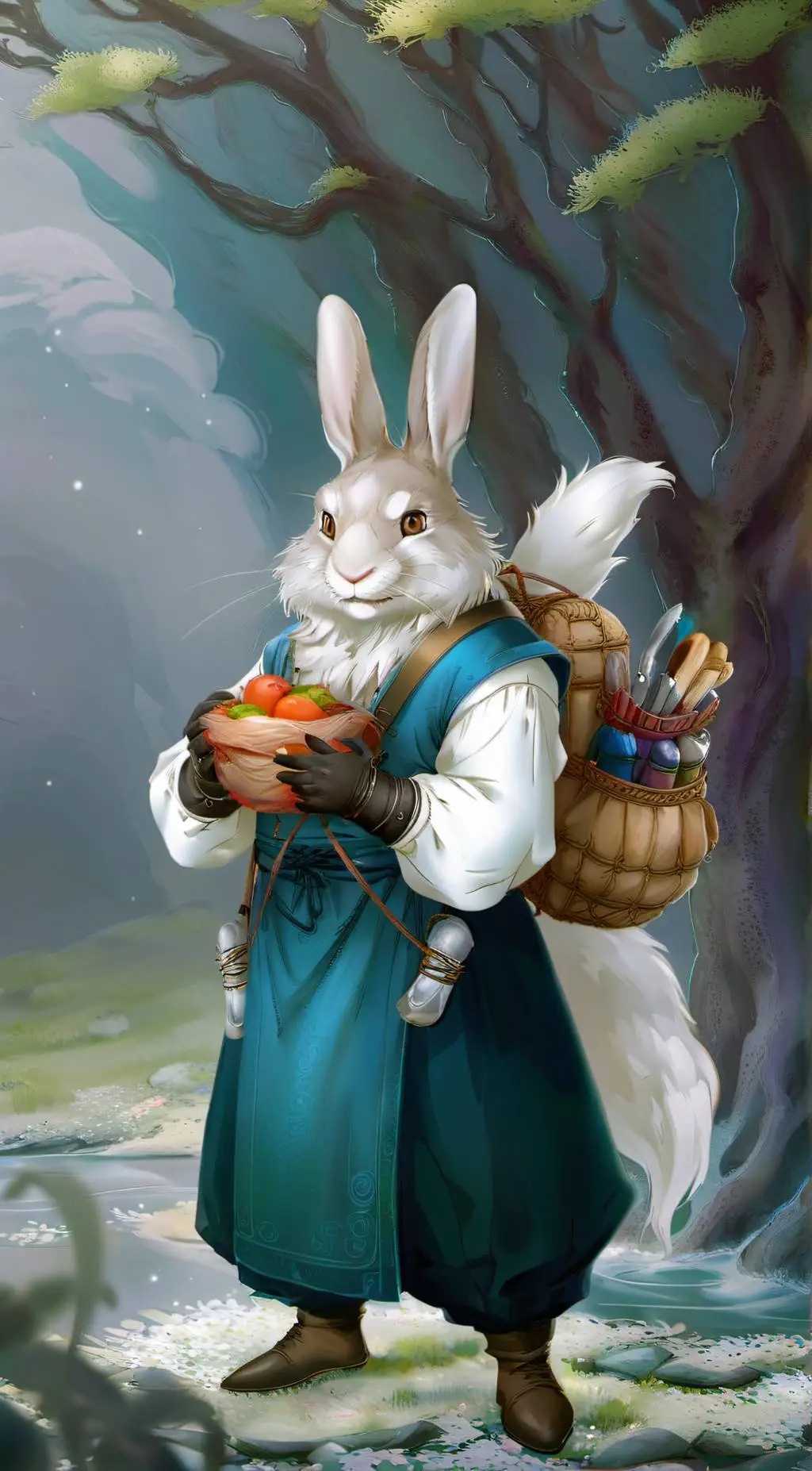 ai character: Hare  background