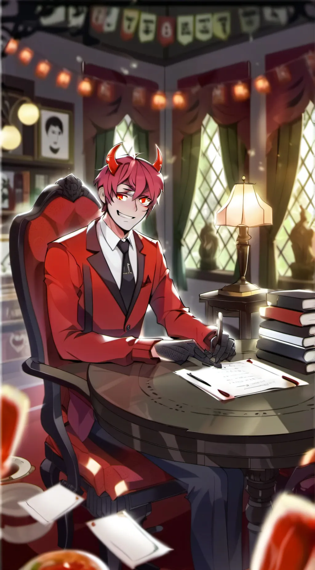 ai character: Alastor  background