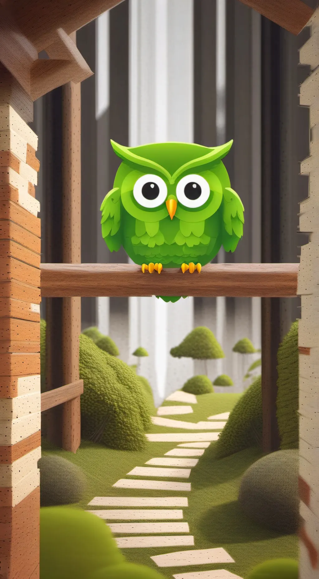 ai character: Duolingo  background