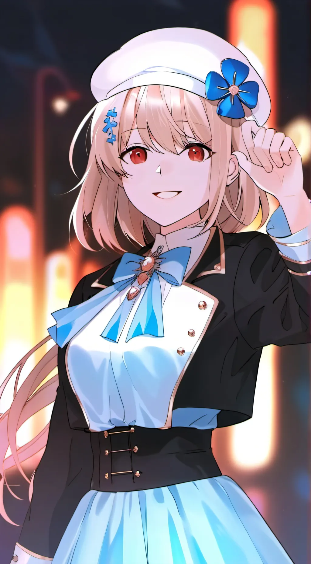 ai character: Amber background