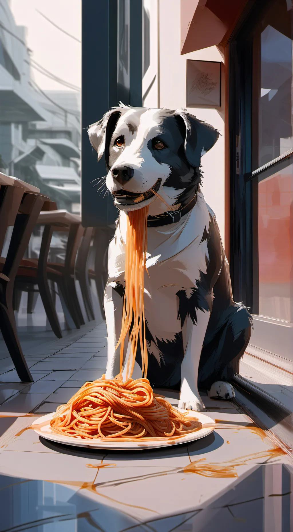 ai character: Kiki (stray dog) background