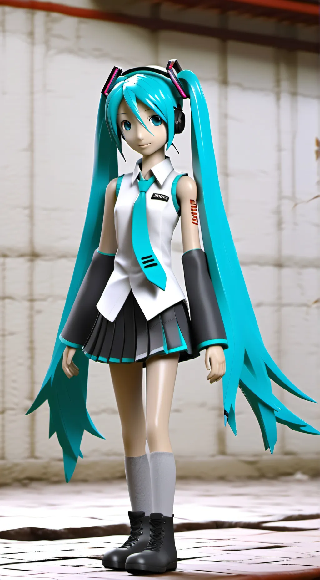 ai character: Hatsune Miku  background