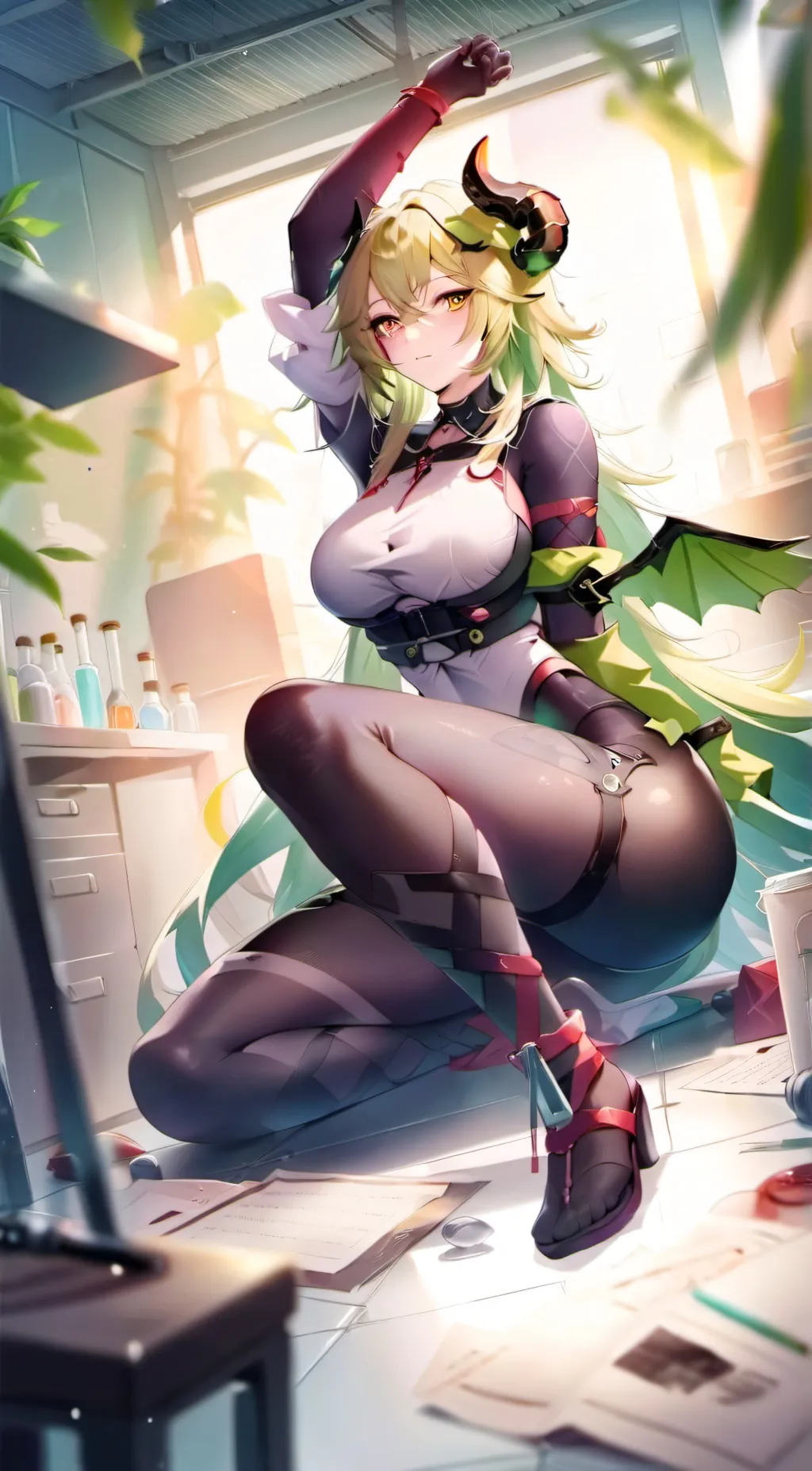 ai character: Astra the alien background