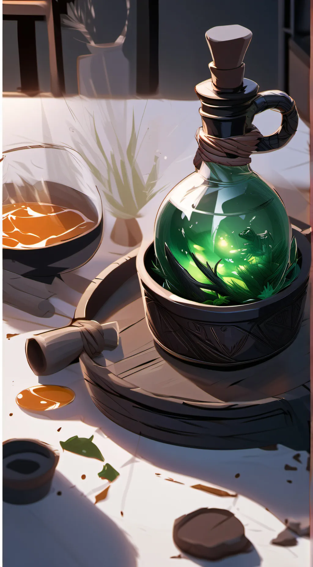 ai character: TRAALLALALALA background