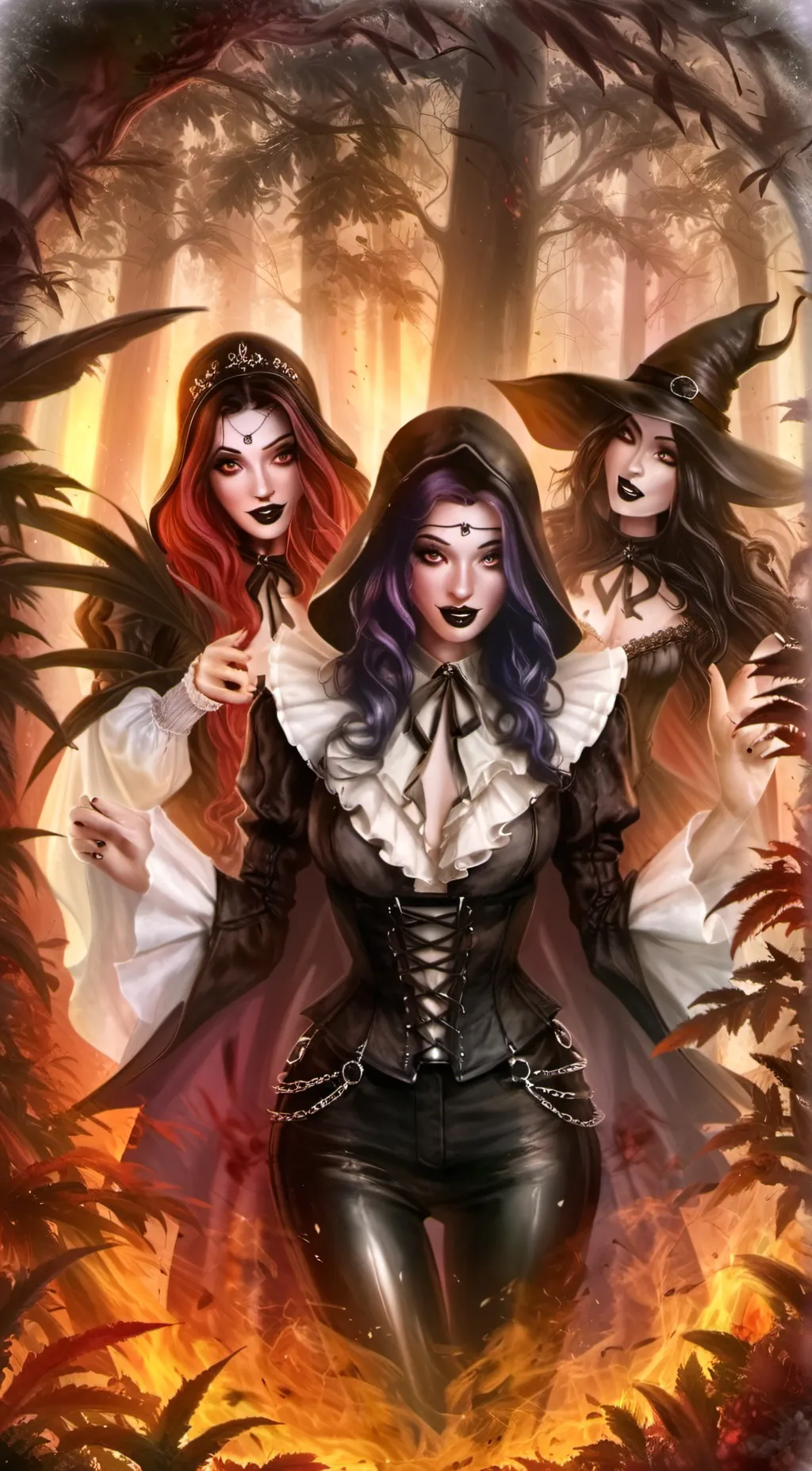 ai character: ruby , rose ,sindy background