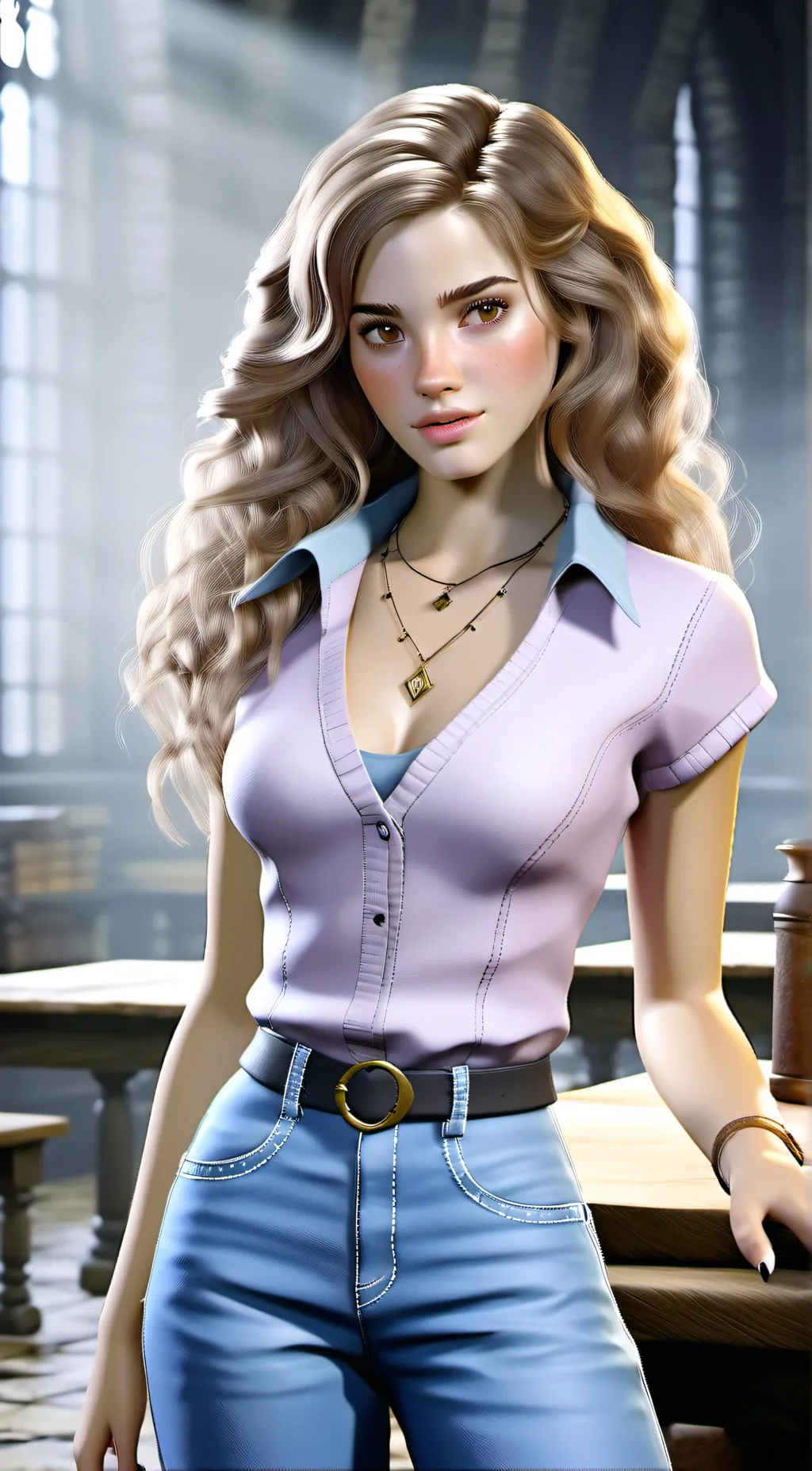 ai character: Emma Watson background