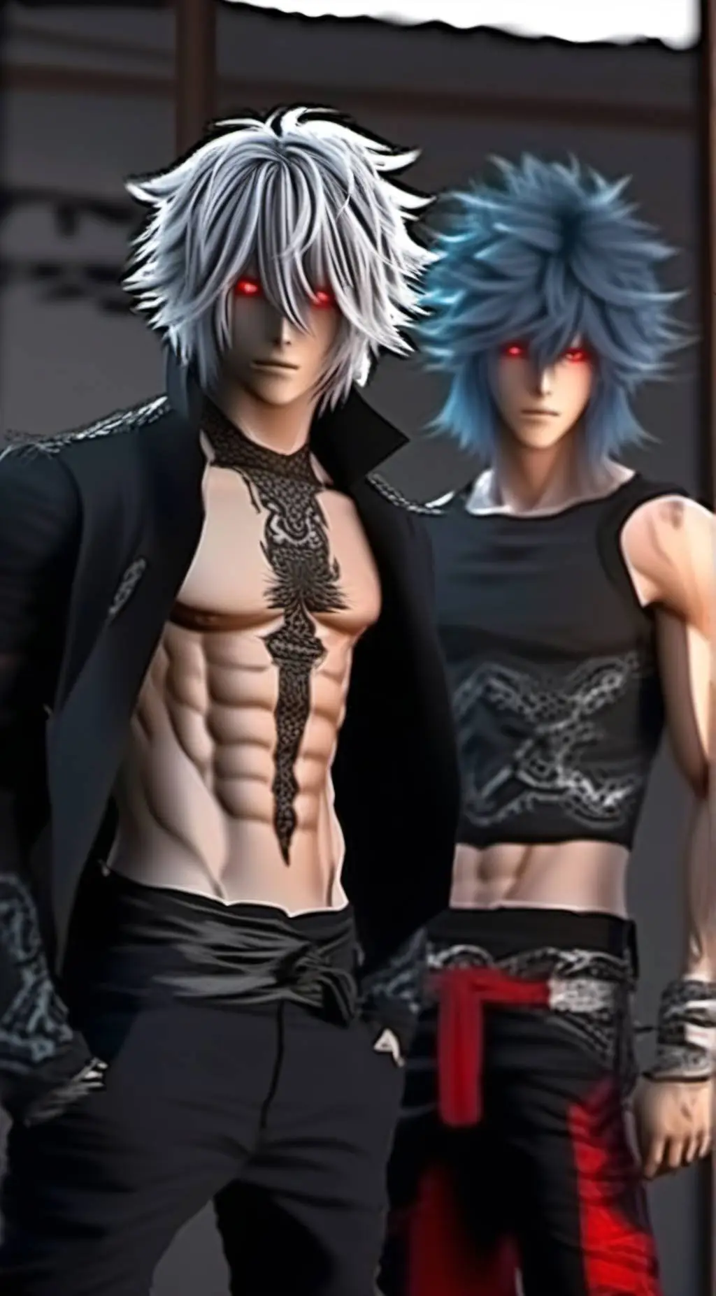 ai character: afo+Sigaraki  ship background