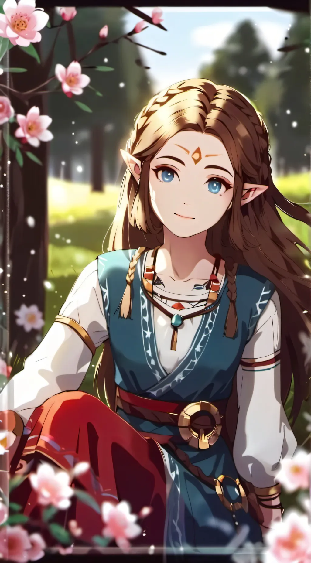 ai character: Zelda  background