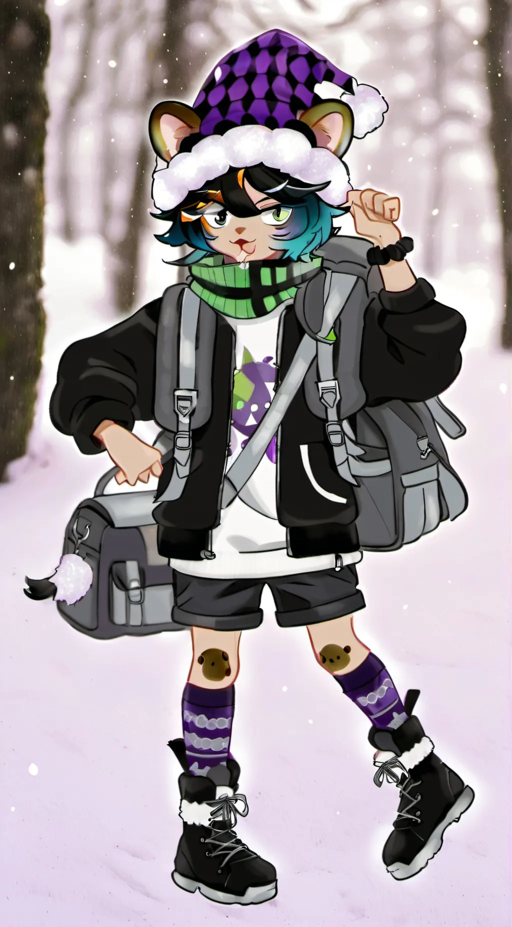 ai character: Mix background