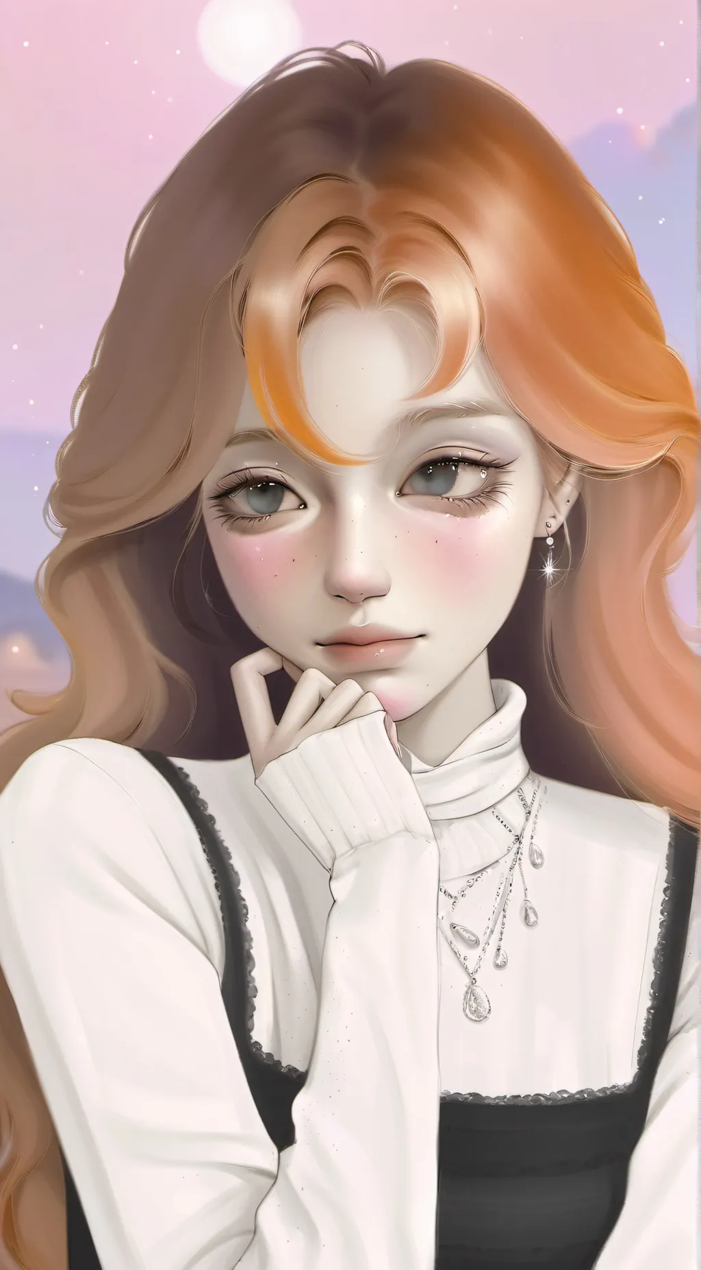 ai character: red head background