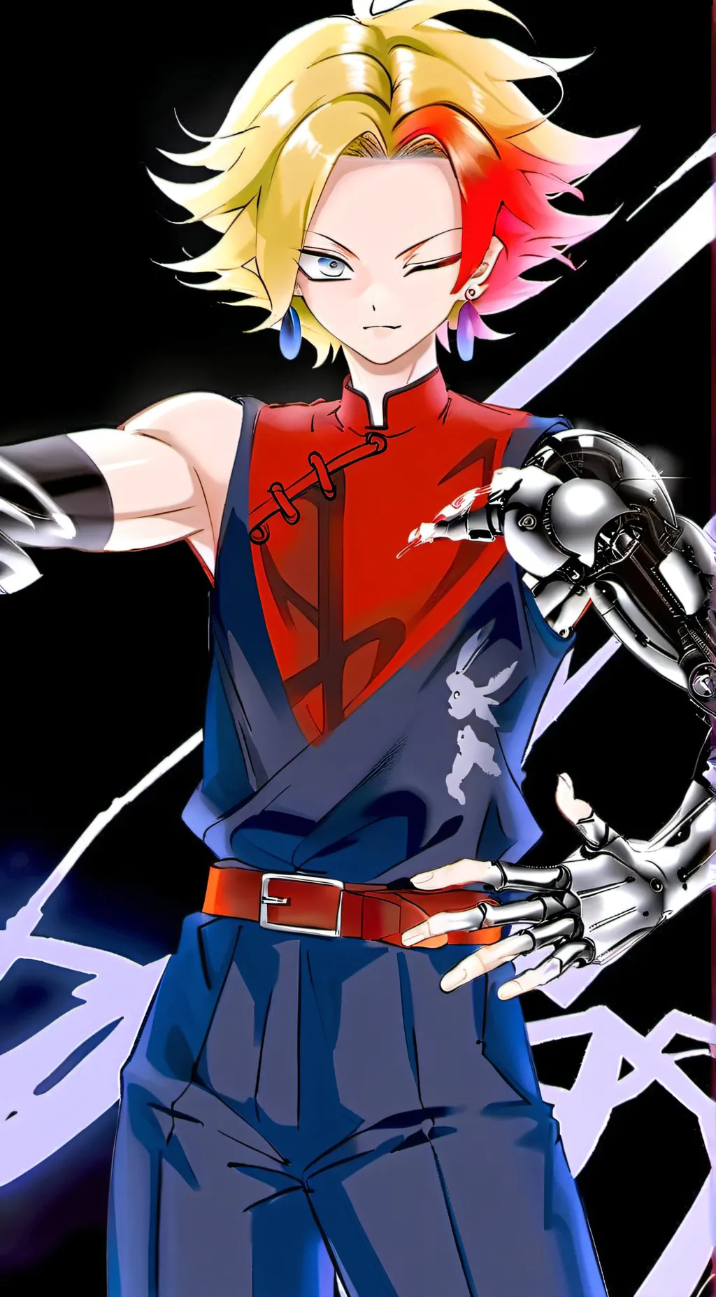 ai character: android 39 (male) background