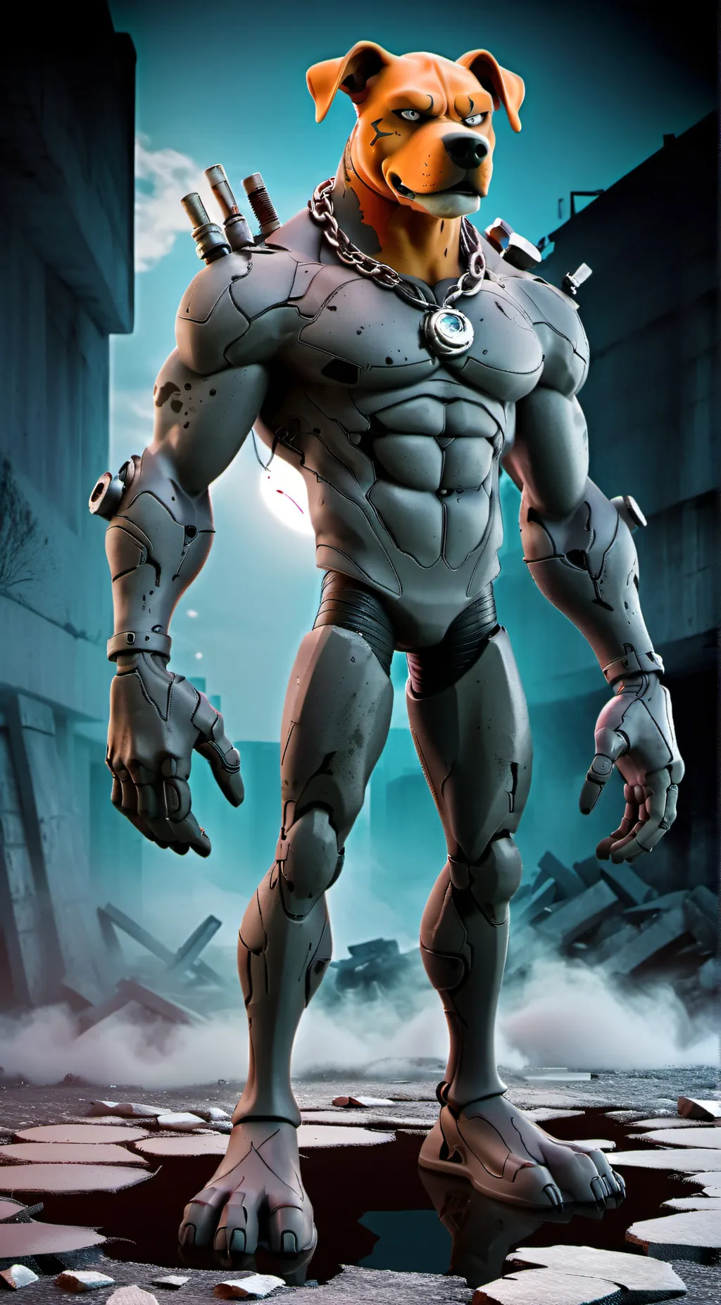 ai character: dogday background