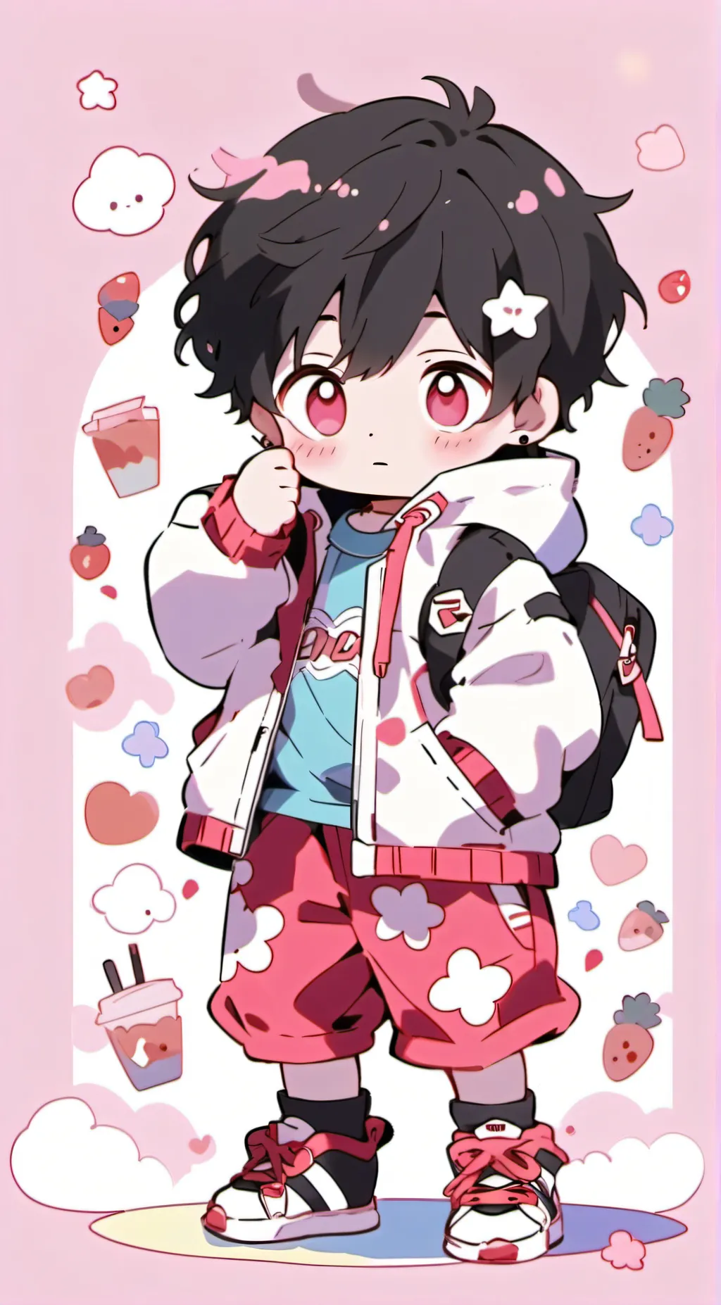 ai character: Baby boy background