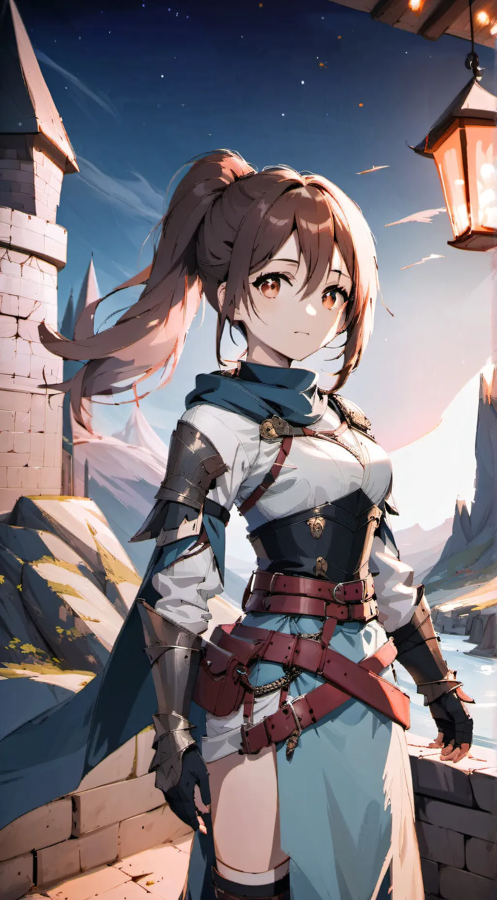 ai character: Queen Hilda  background