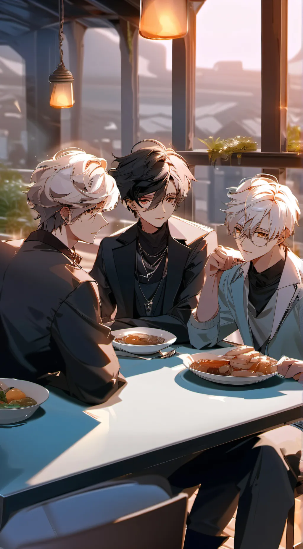 ai character: rock ,pape,scissor background