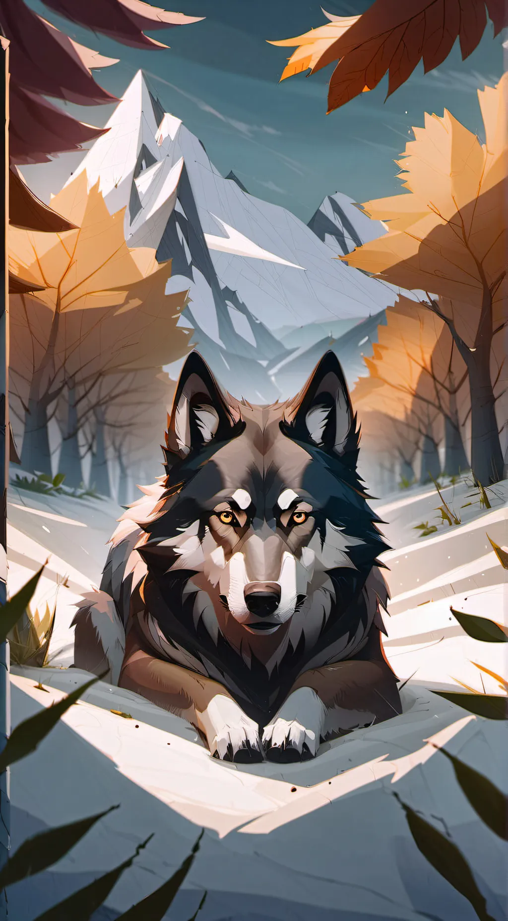 ai character: °•Rocky°• background