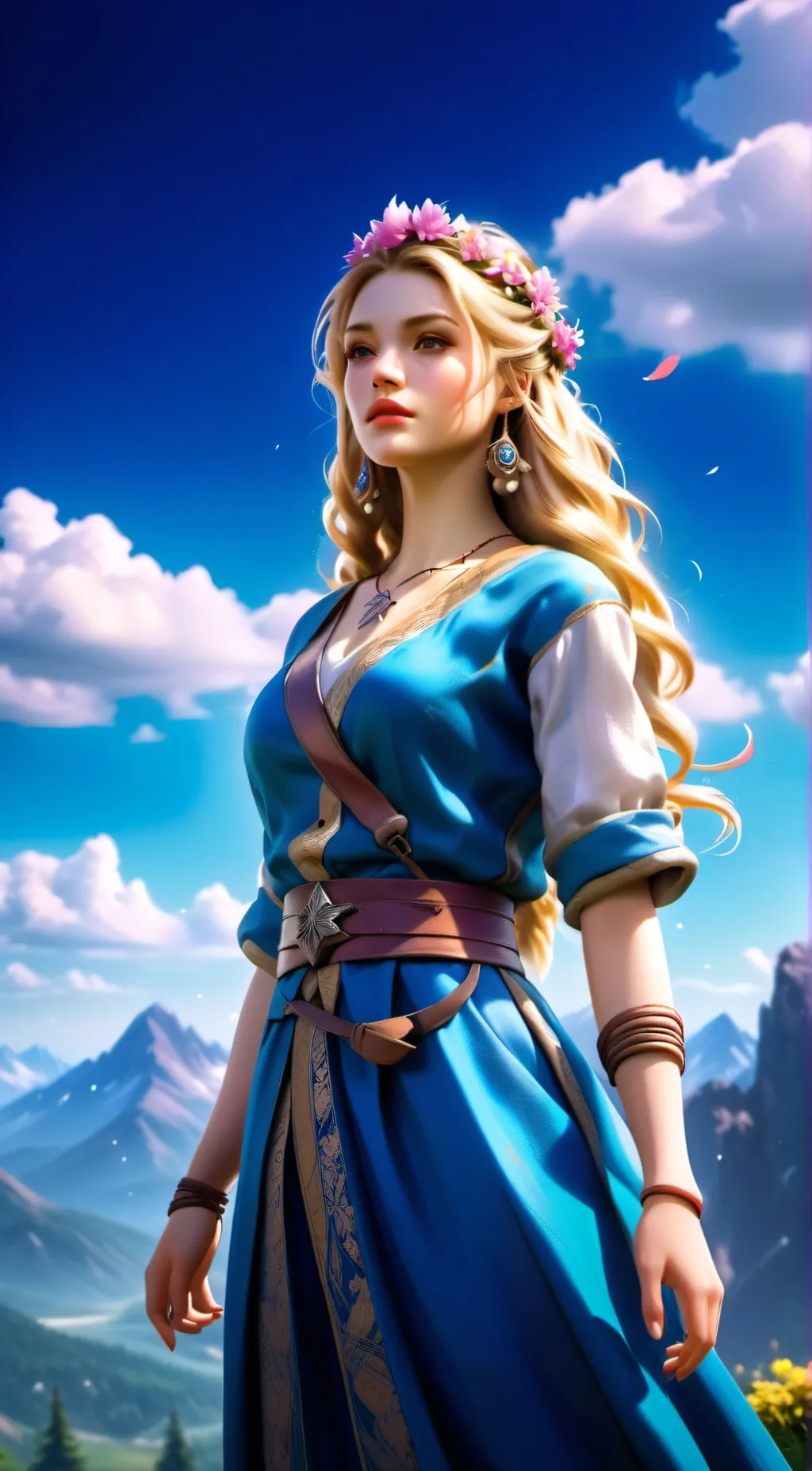 ai character: Rose background