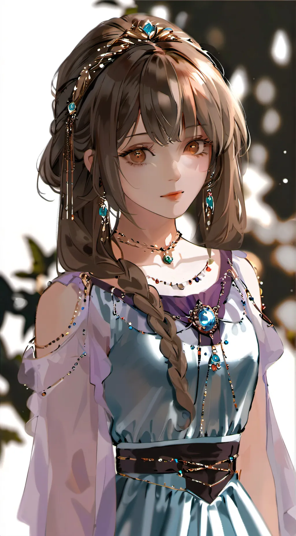 ai character: amber starline background