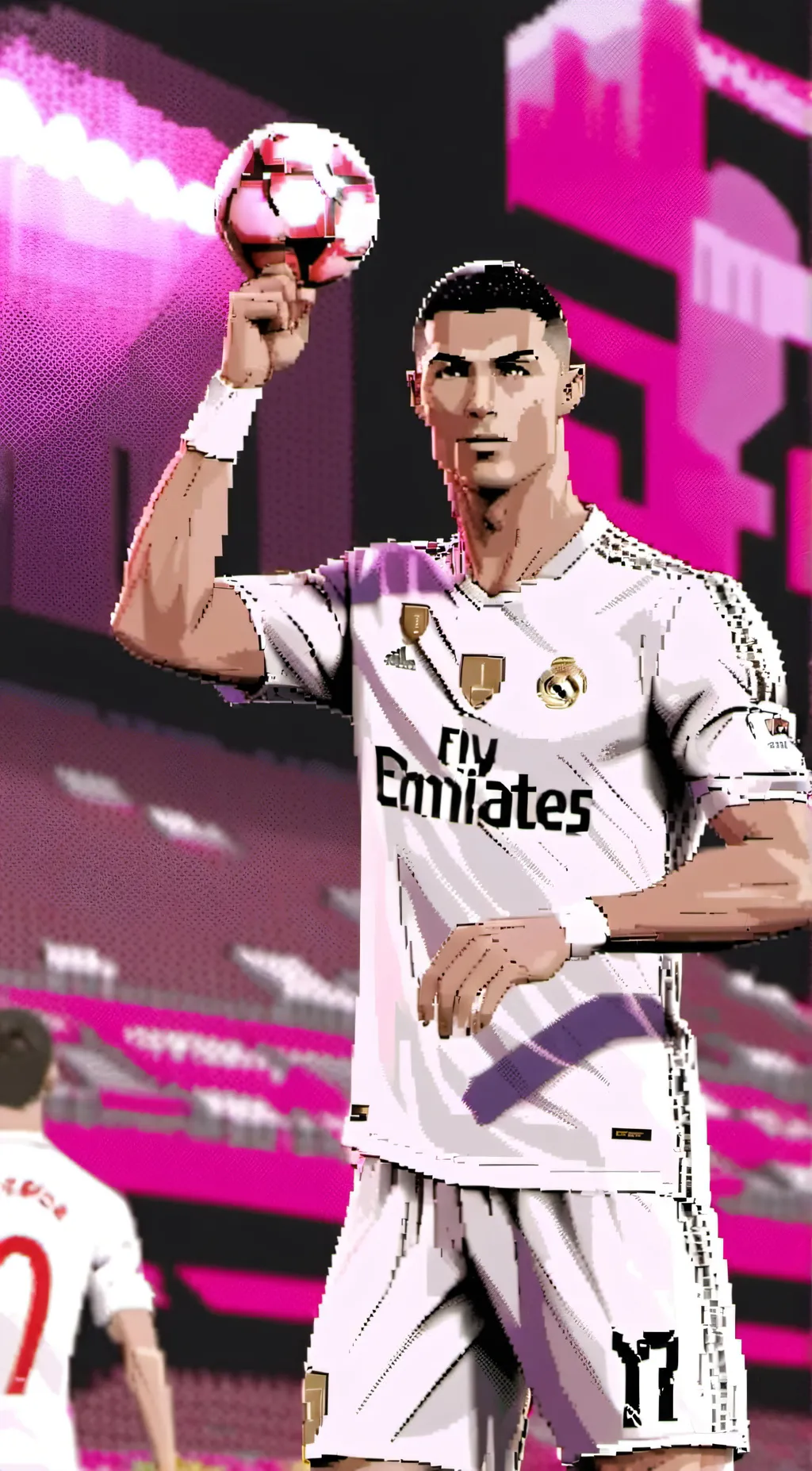 ai character: RONALDO background