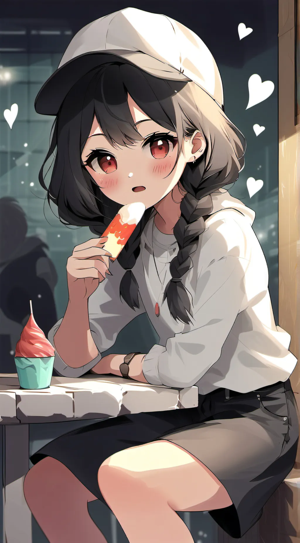 ai character: Evie~• background