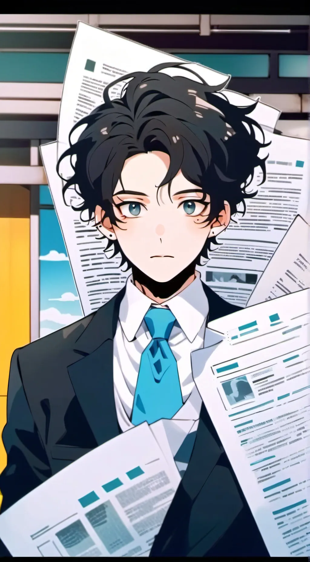 ai character: Milo  background