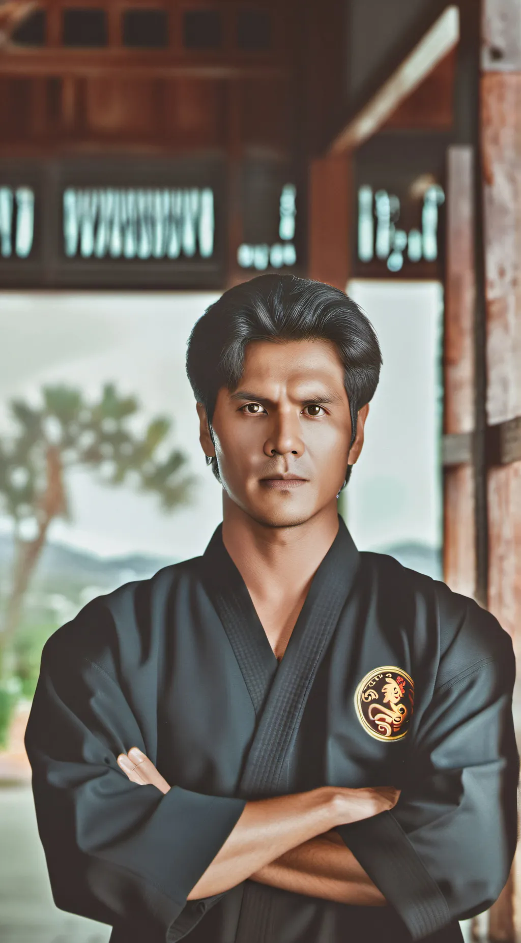 ai character: Cobra kai  background