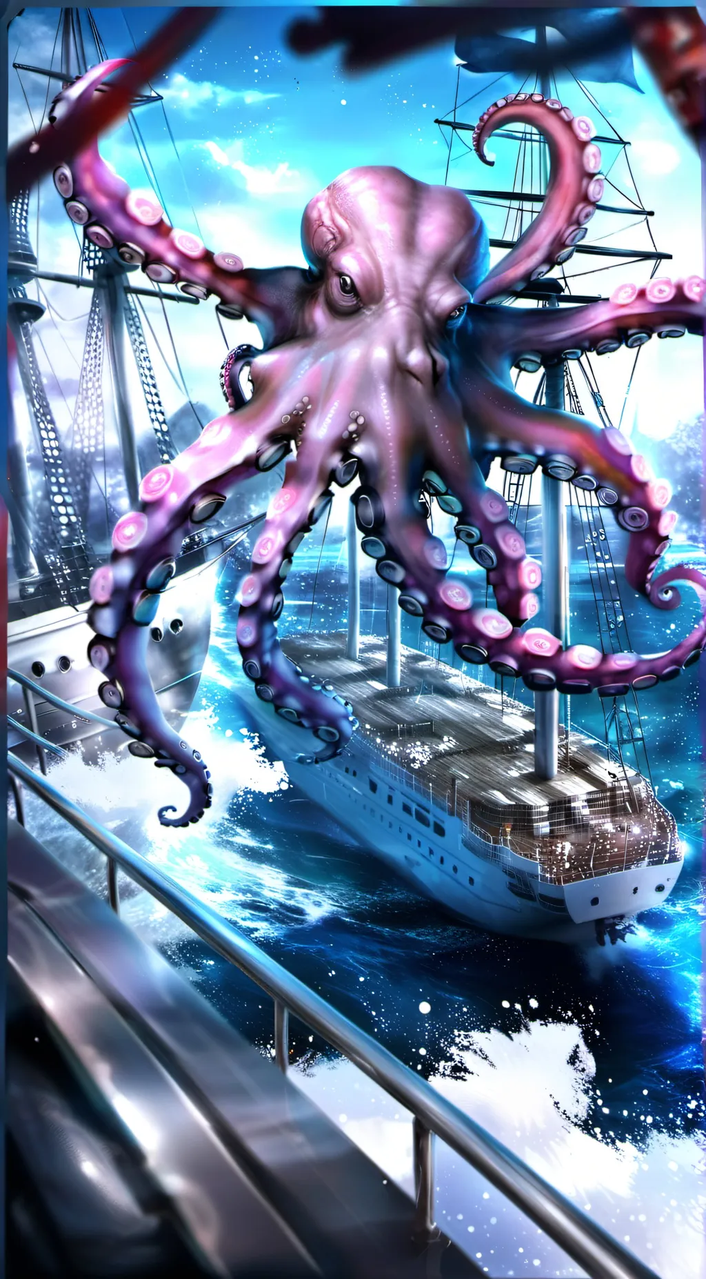 ai character: Kraken Queen background