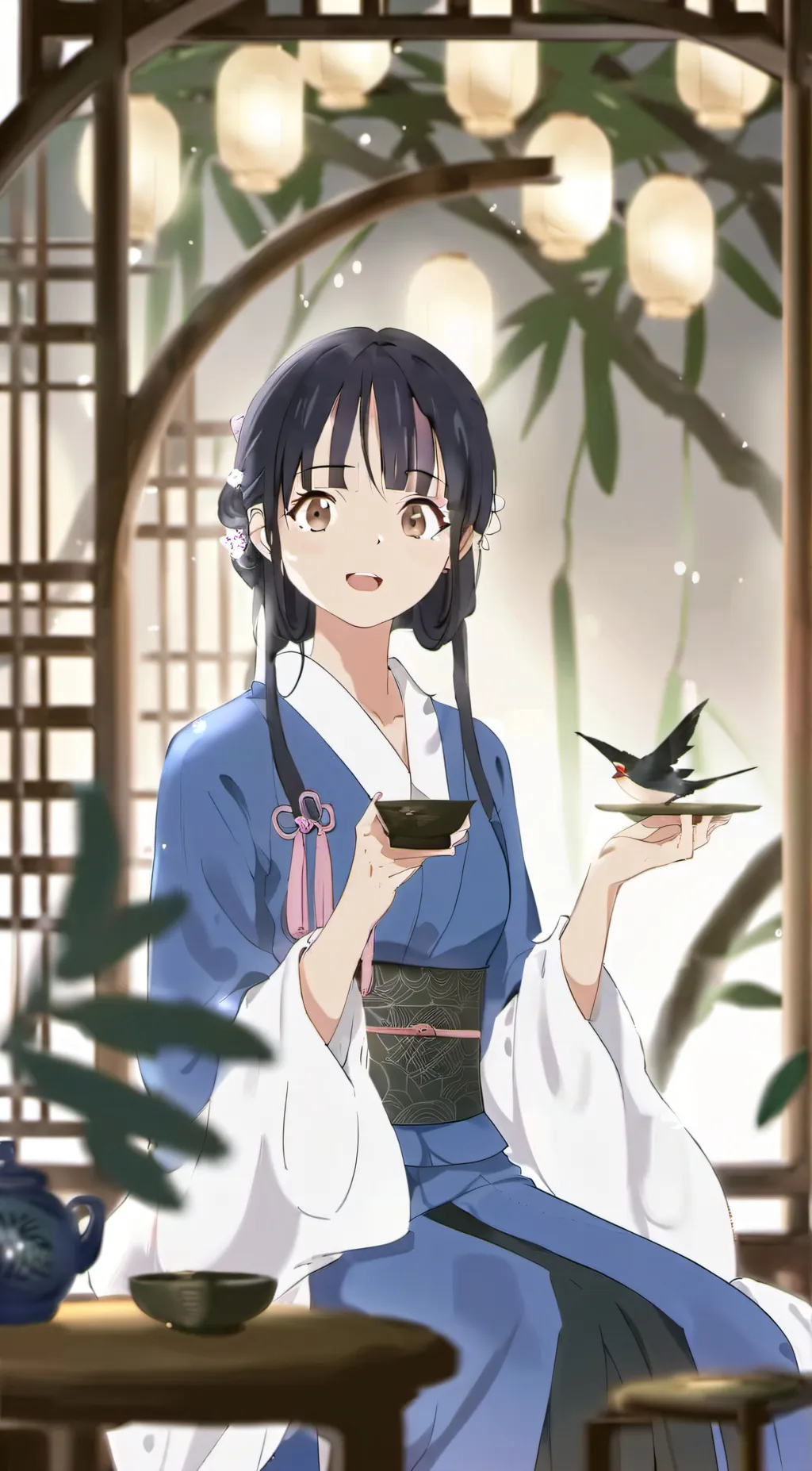 ai character: ANNA YAMADA  background