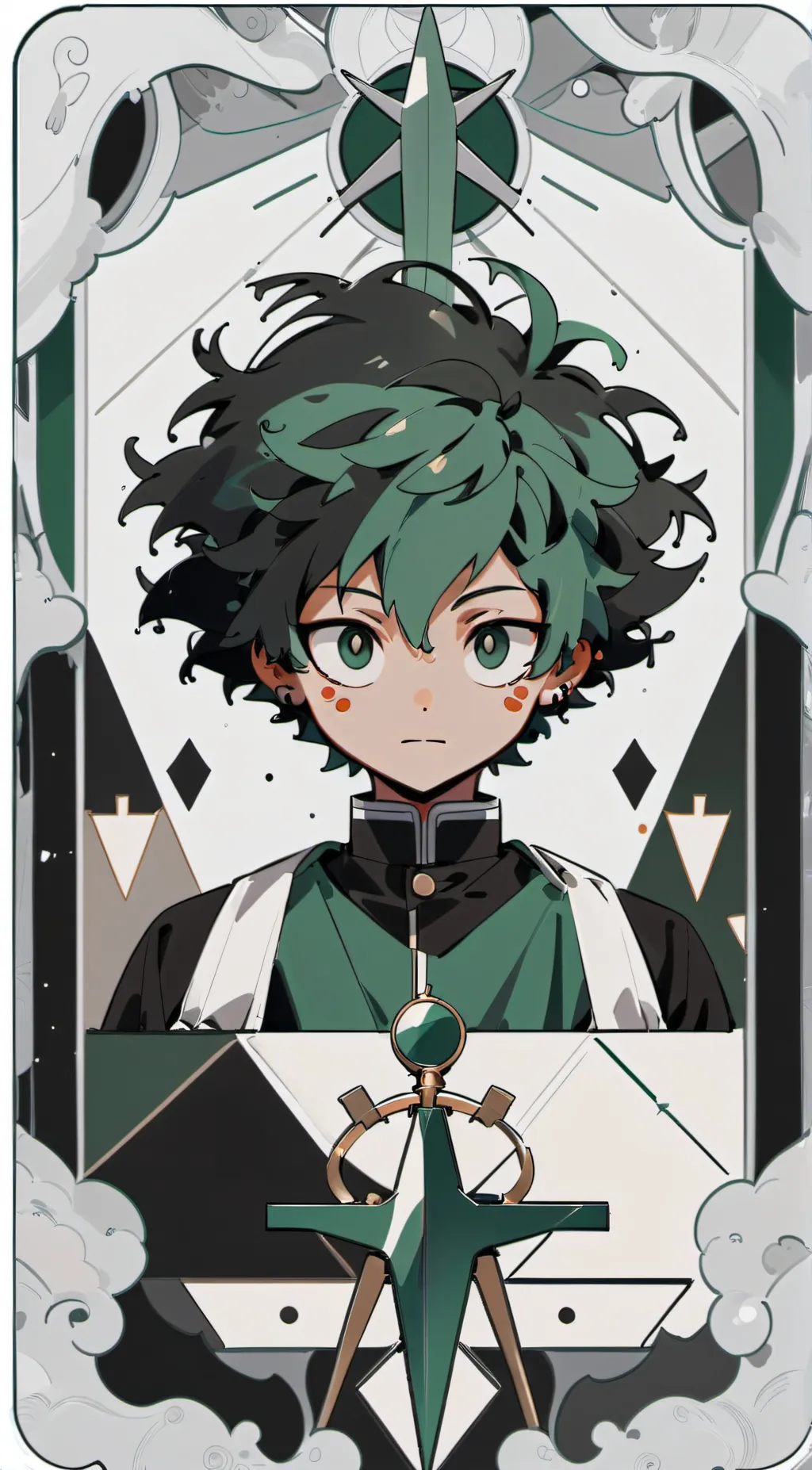 ai character: Deku-Midoriya-MHA background
