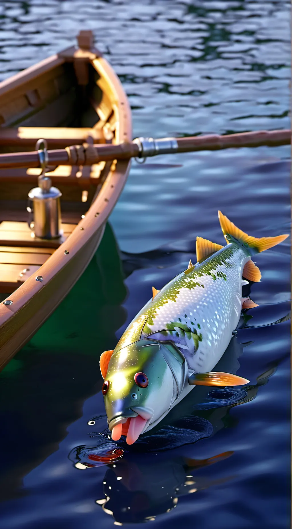 ai character: my gang fishing background