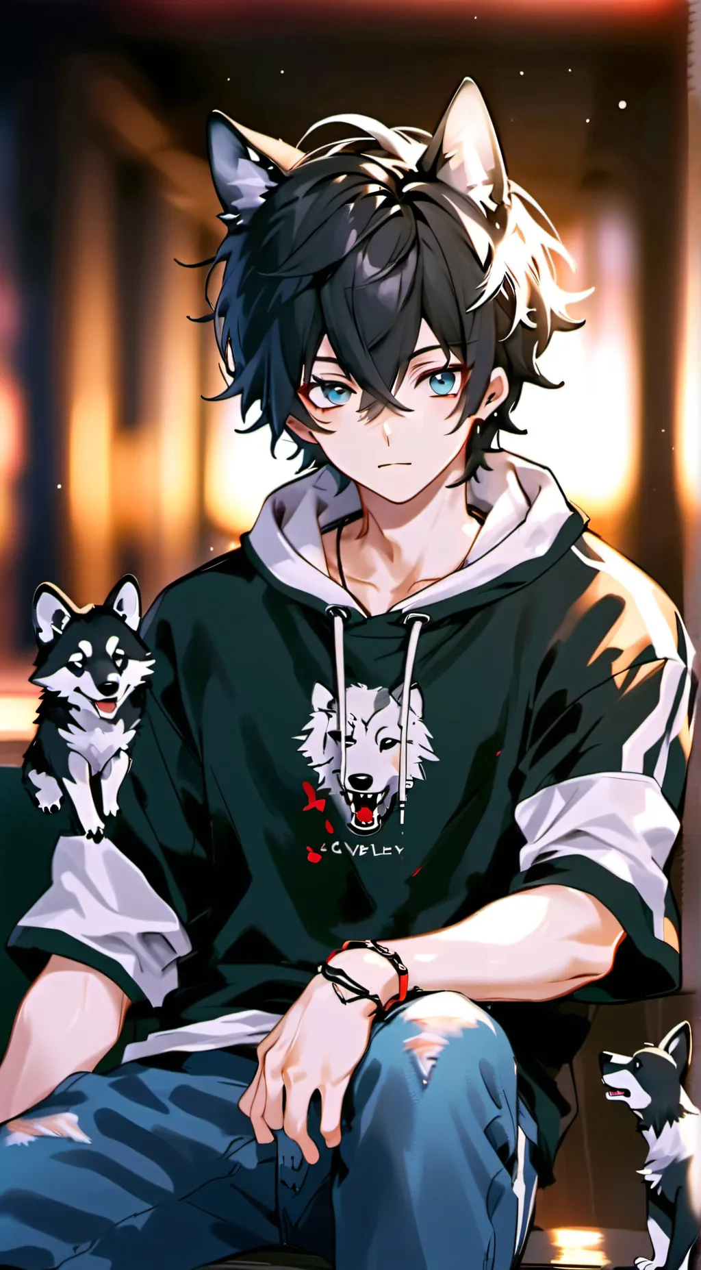 ai character: Cesar  background