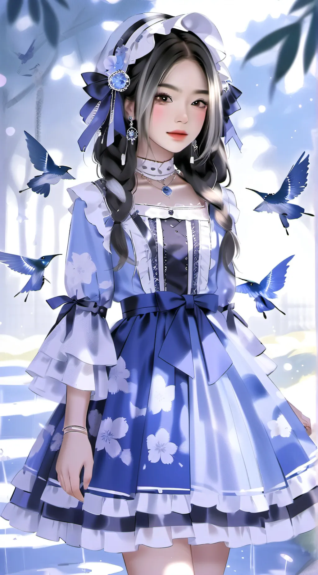 ai character: Gold background