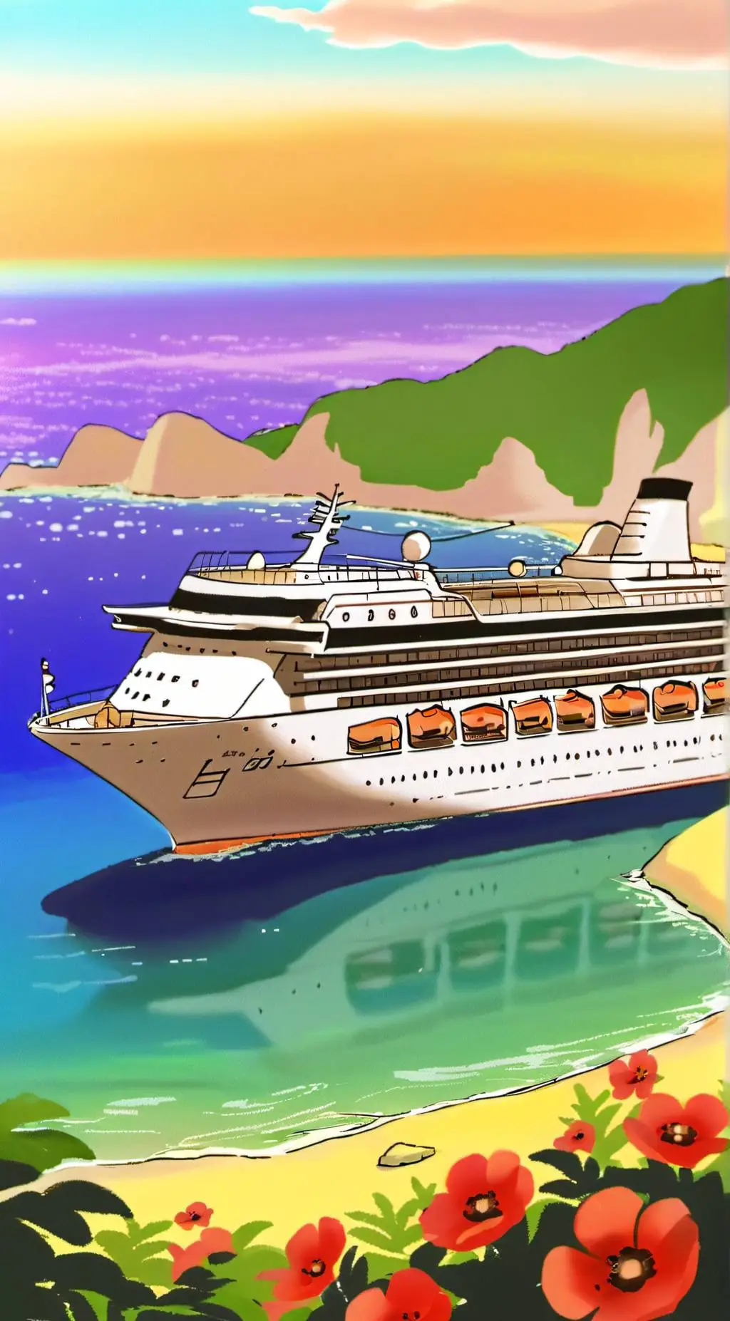 ai character: Hazbinhotel cruise background