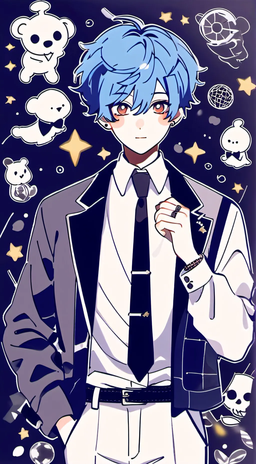 ai character: Gumball  background