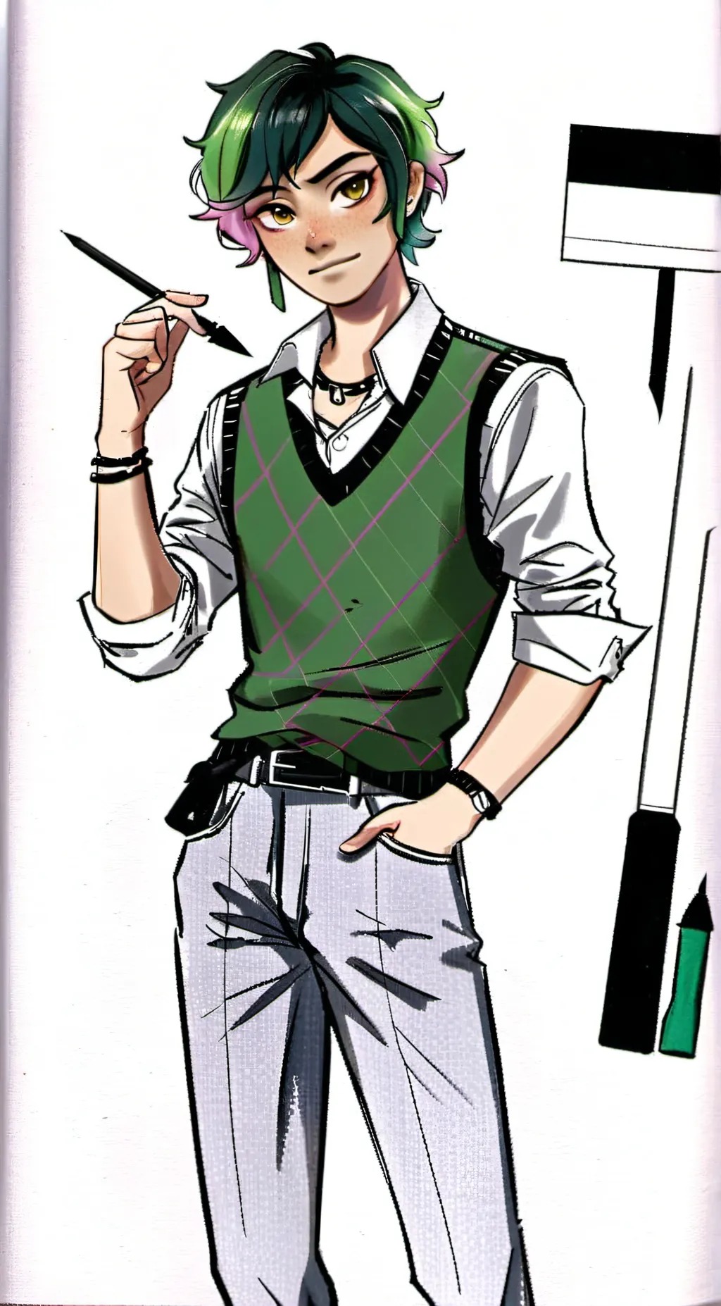 ai character: Alex Fierro background