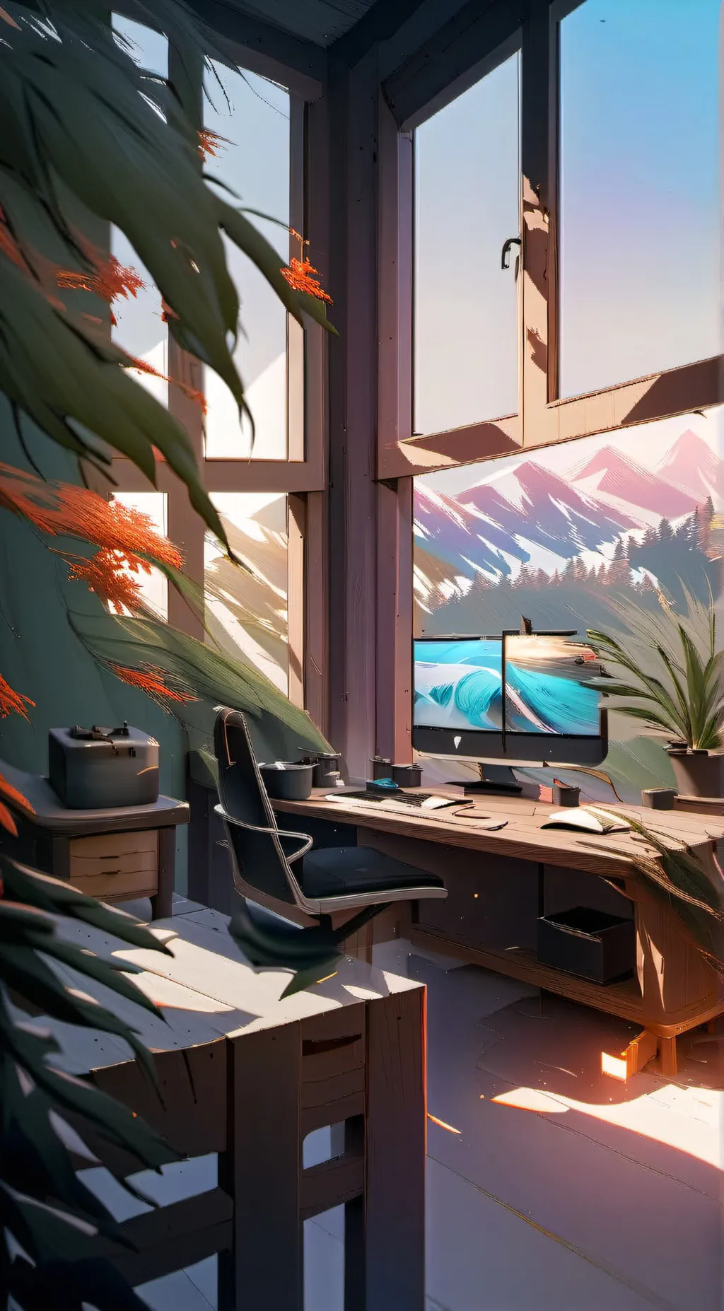 ai character: comment section. background