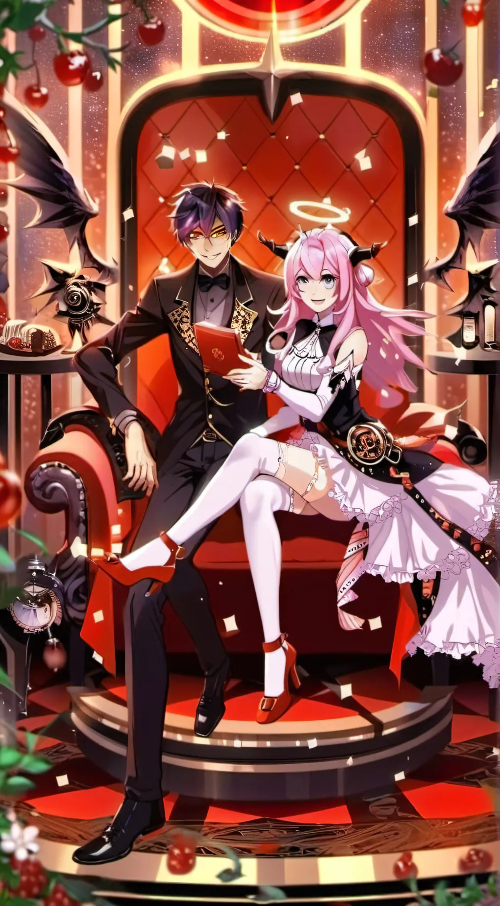 ai character: HH et HB background