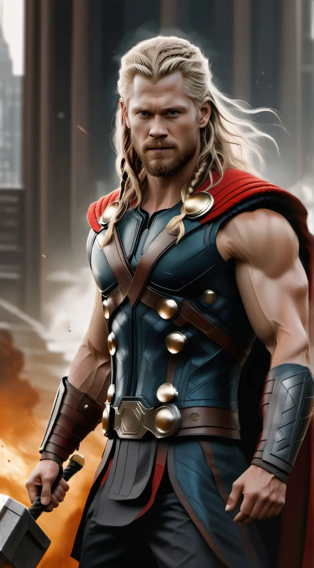 ai character: avengers  background