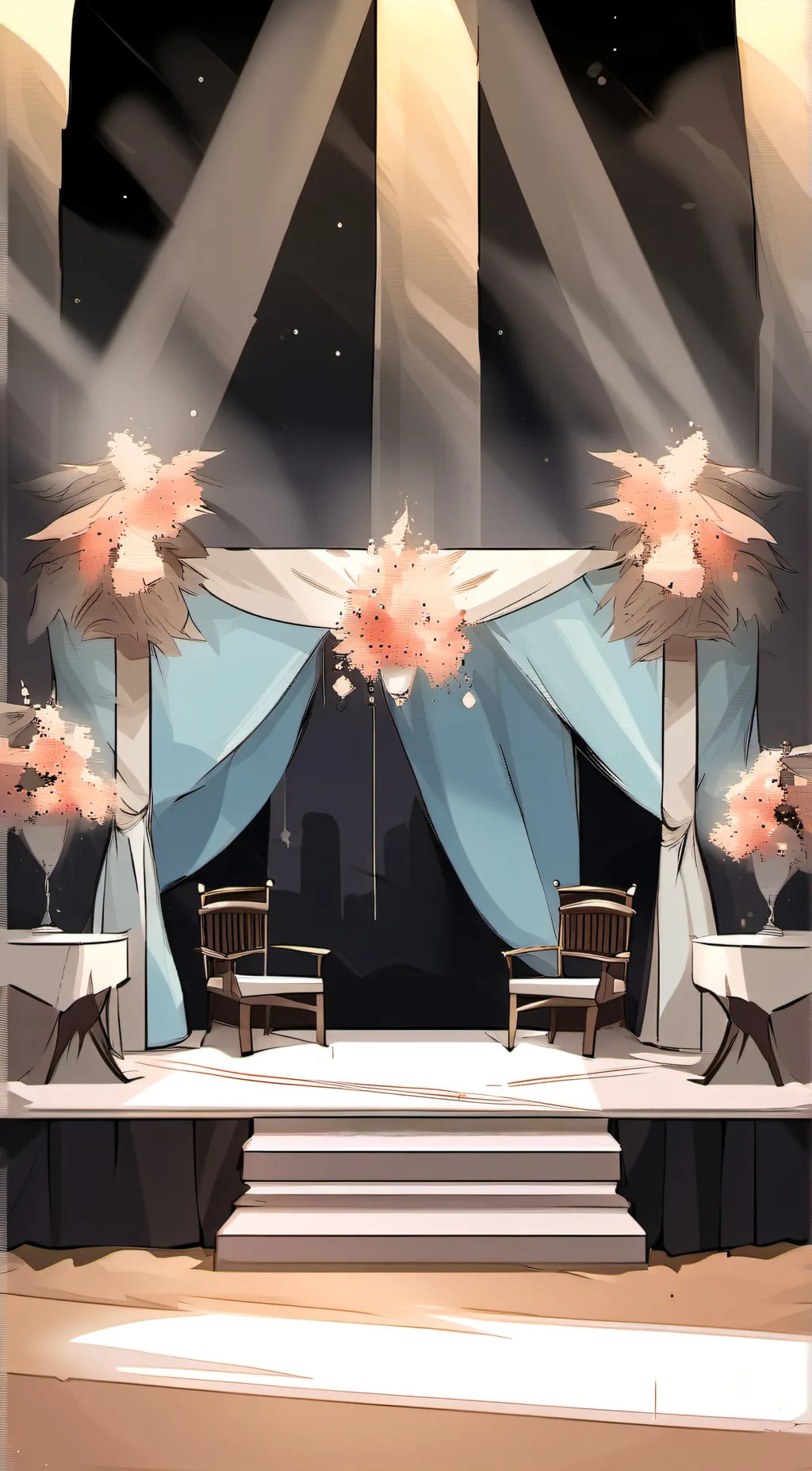 ai character: Prom night background