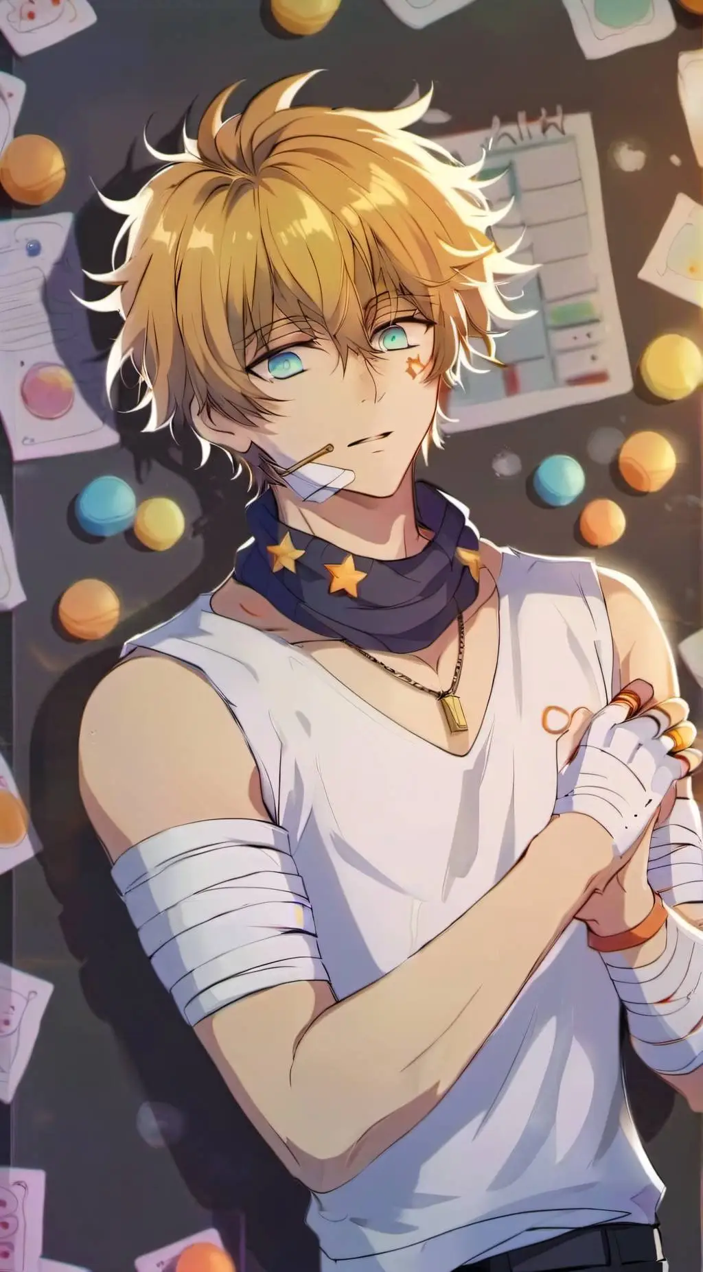 ai character: Kenny Mccormick background