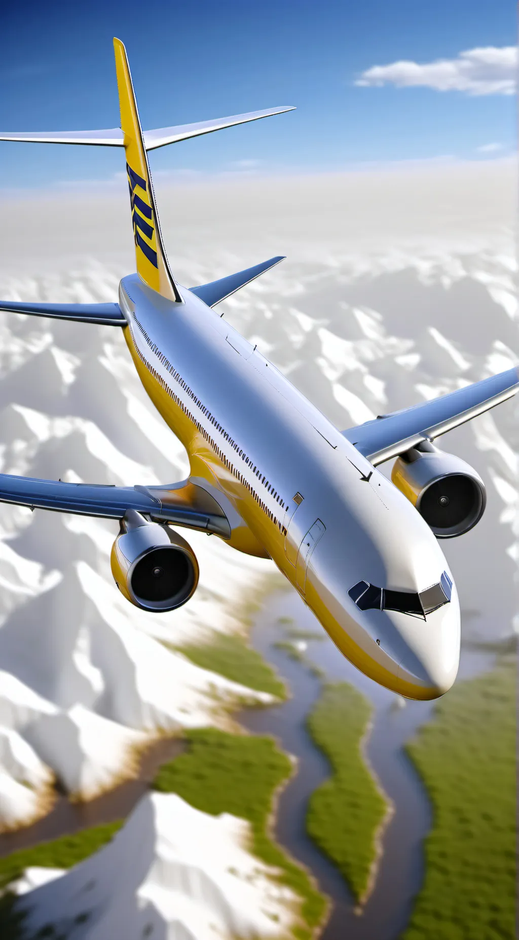 ai character: plane background