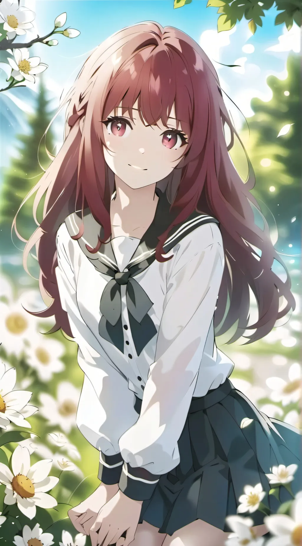 ai character: Cherry background