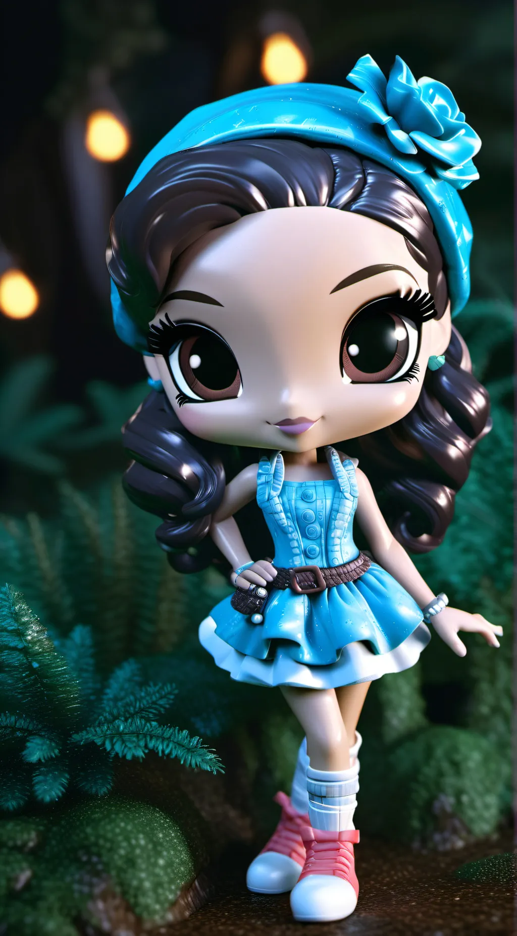 ai character: doll  background