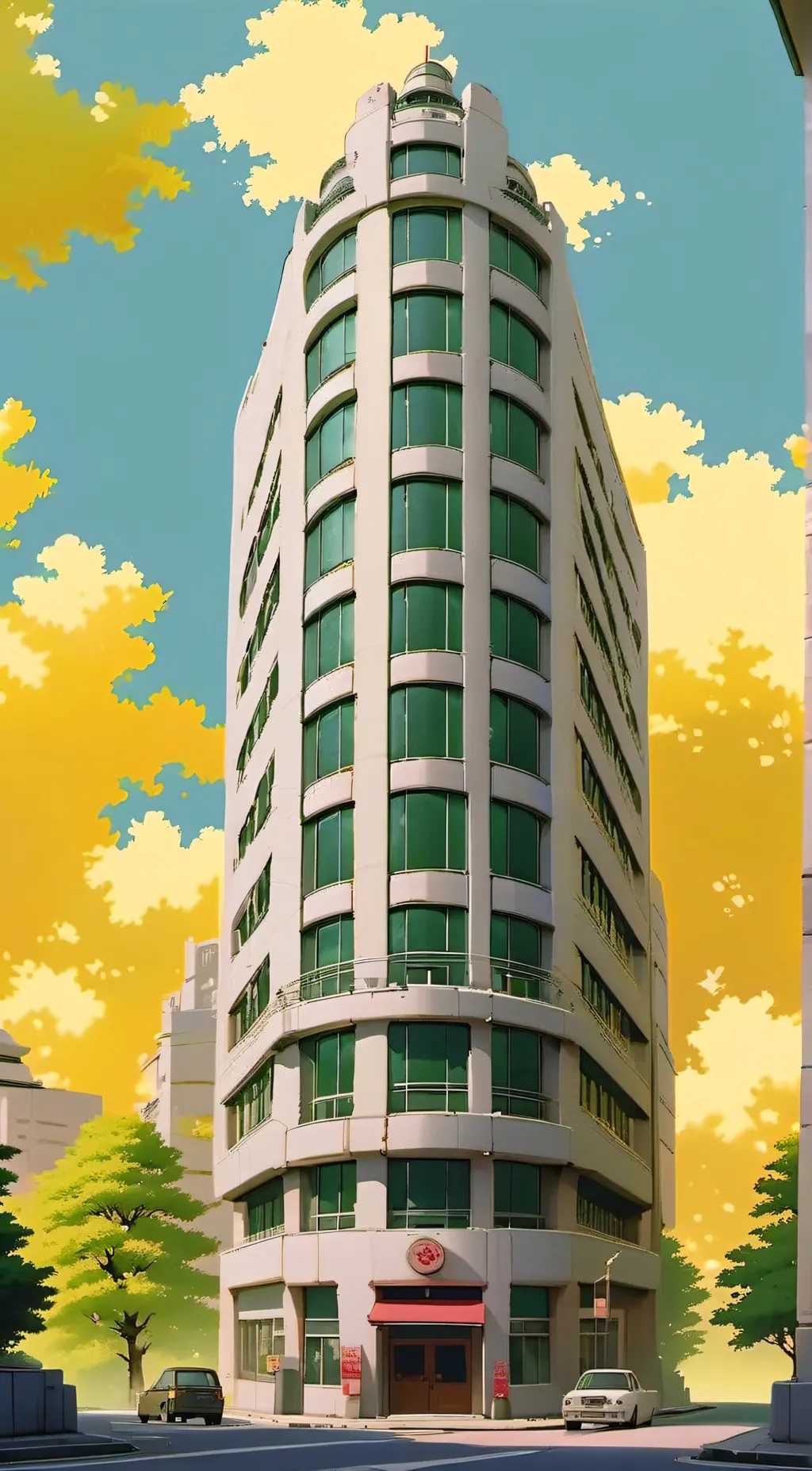 ai character: Helluva boss vacay background