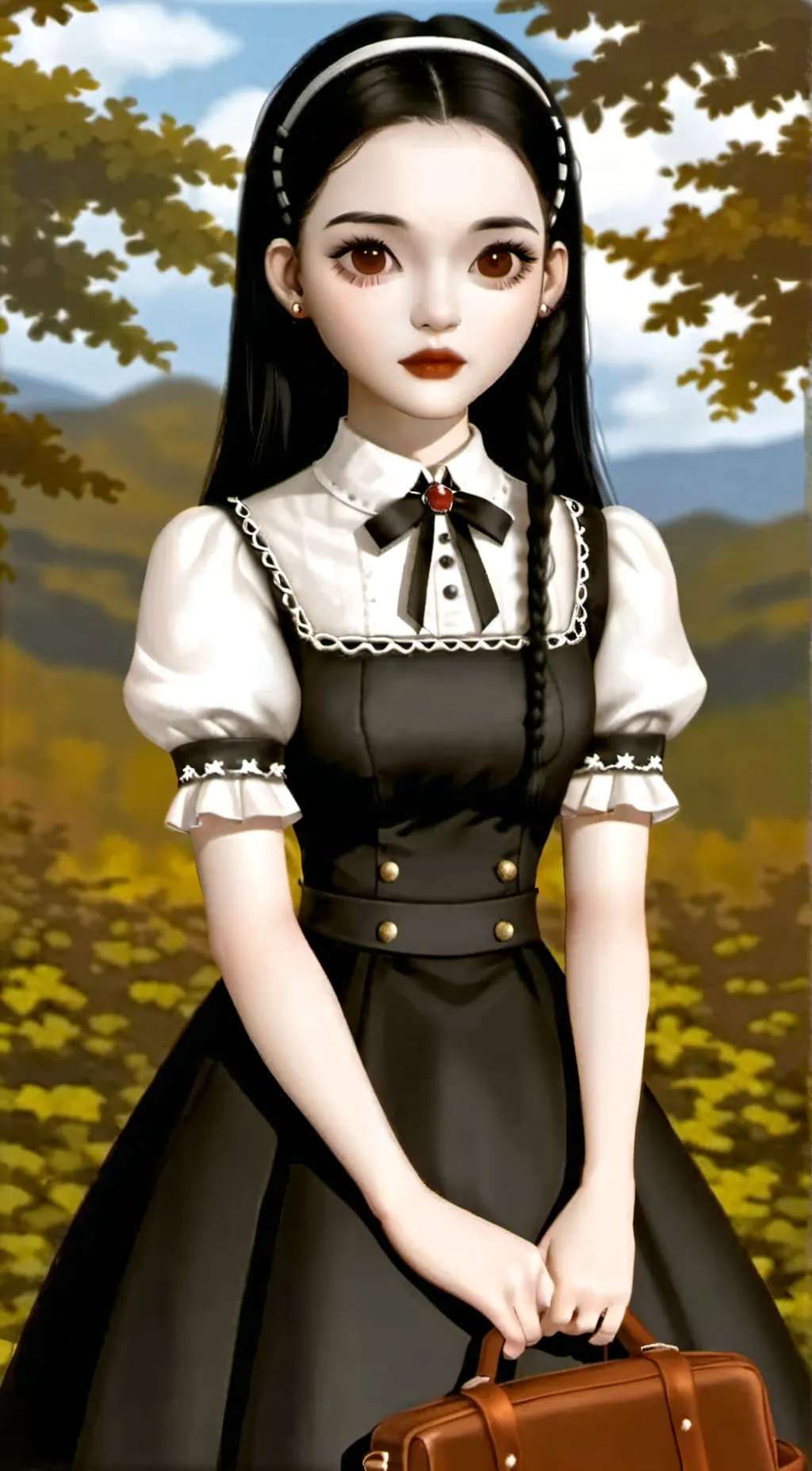 ai character: Japanese Wednesday background