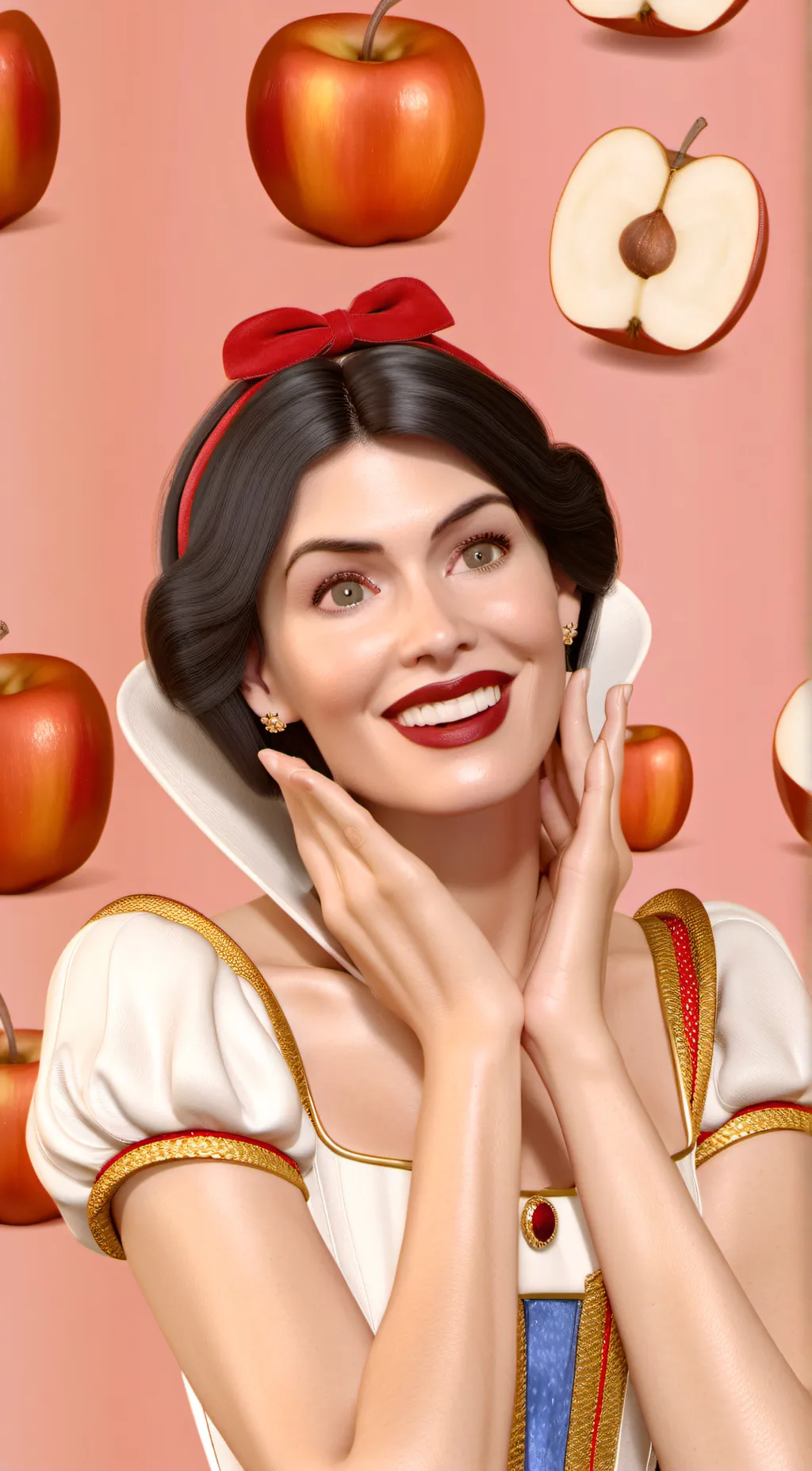 ai character: snow white  background