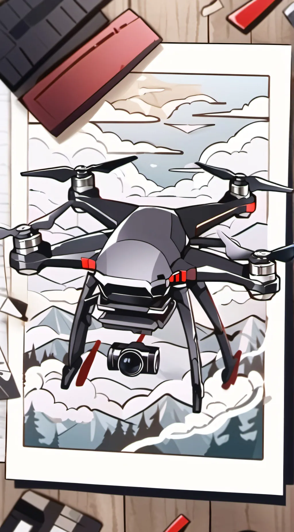 ai character: sleep over (MD) background